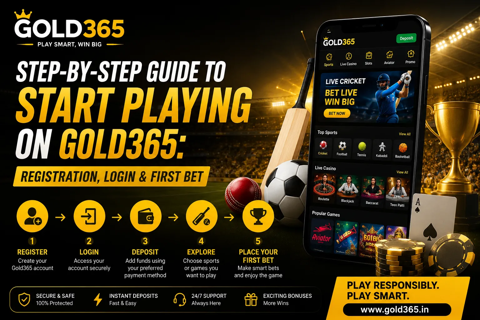 Step-by-Step Guide to Start Playing on Gold365