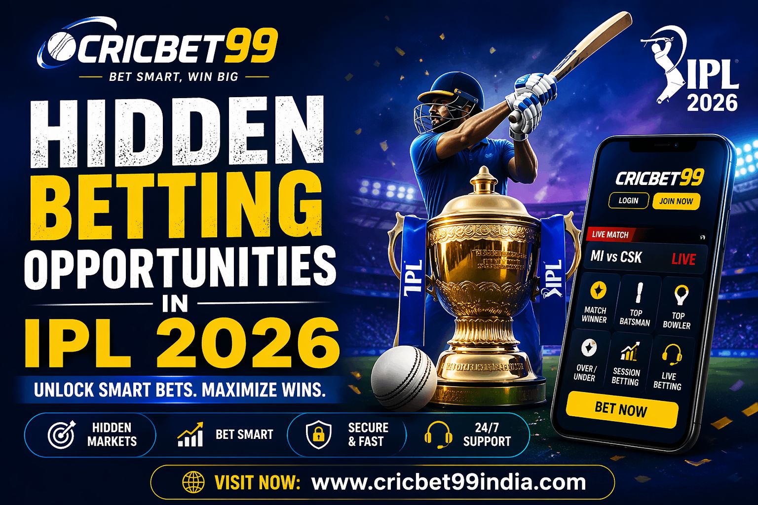 Hidden Betting Opportunities in IPL 2026 – Cricbet99