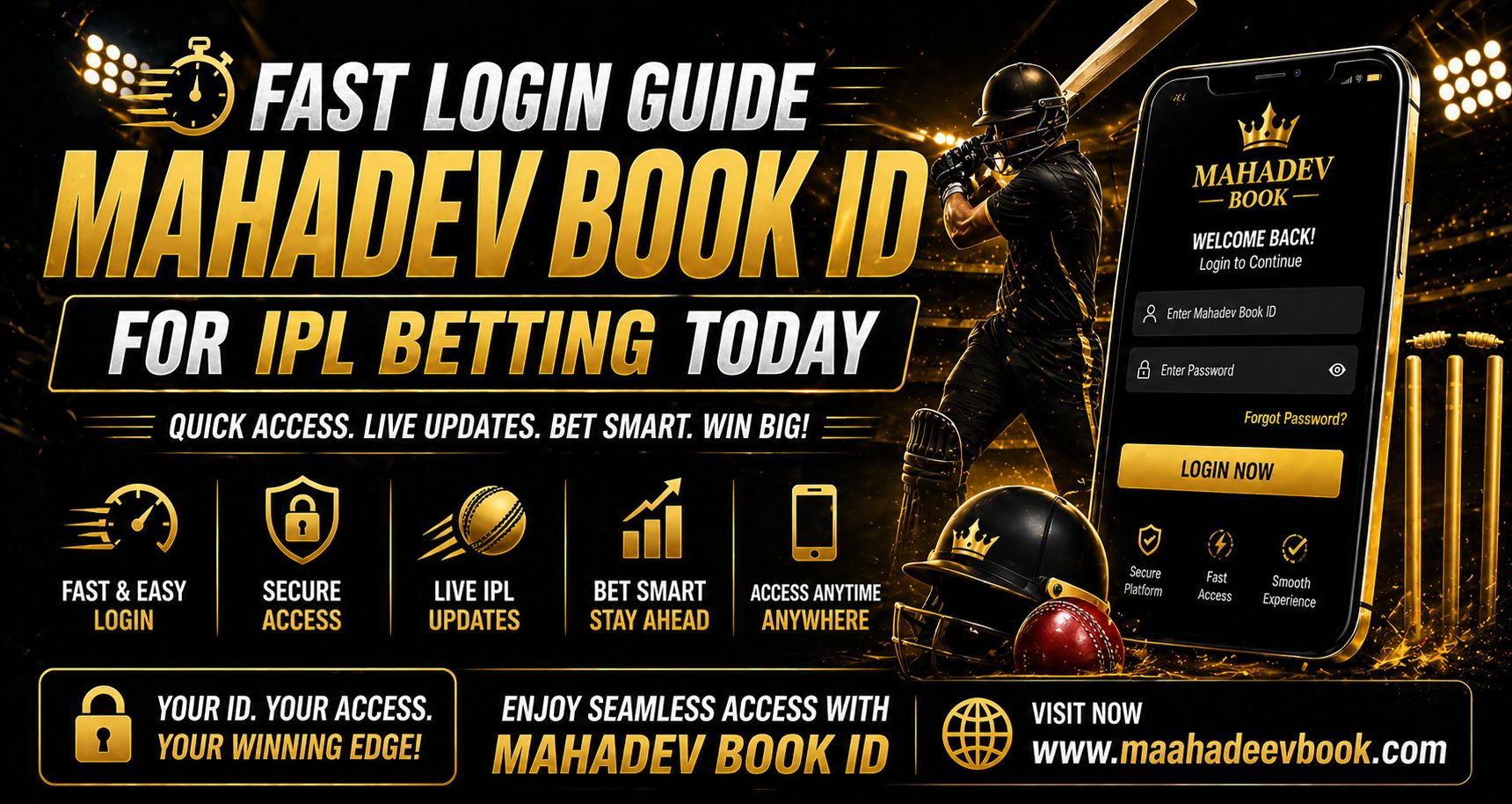 Fast Login Guide Mahadev Book ID for IPL Betting Today