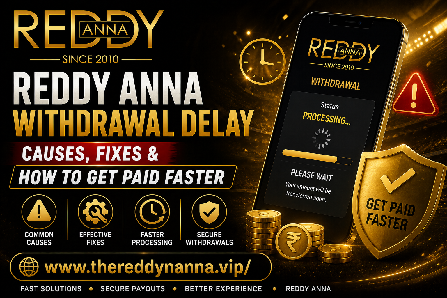 Reddy Anna Withdrawal Delay